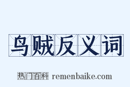 鸟贼反义词是什么意思的图片